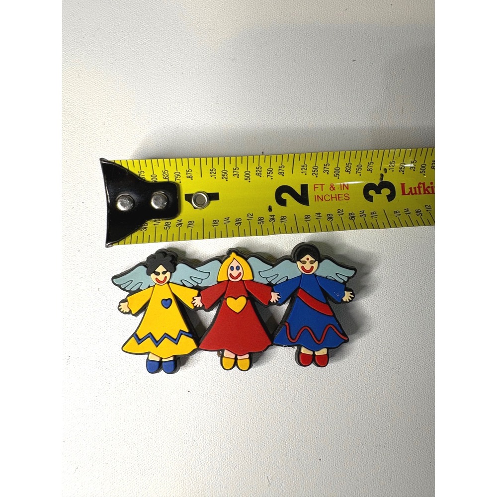 Save the Children Three Angels Rubber Magnet Charity Collectible Multi Color - Picture 3 of 3